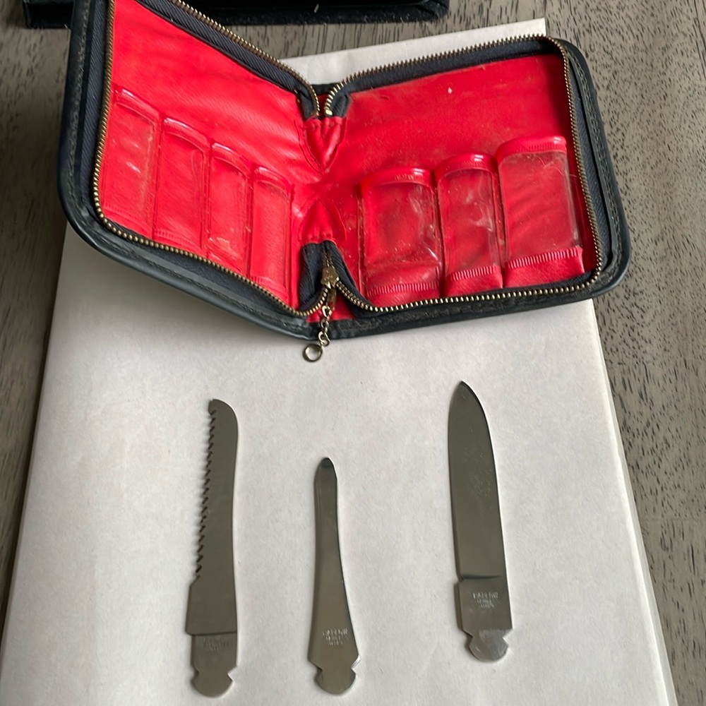 Vintage Barlow Tool Kit with Zippered Case - 3 Pieces Only